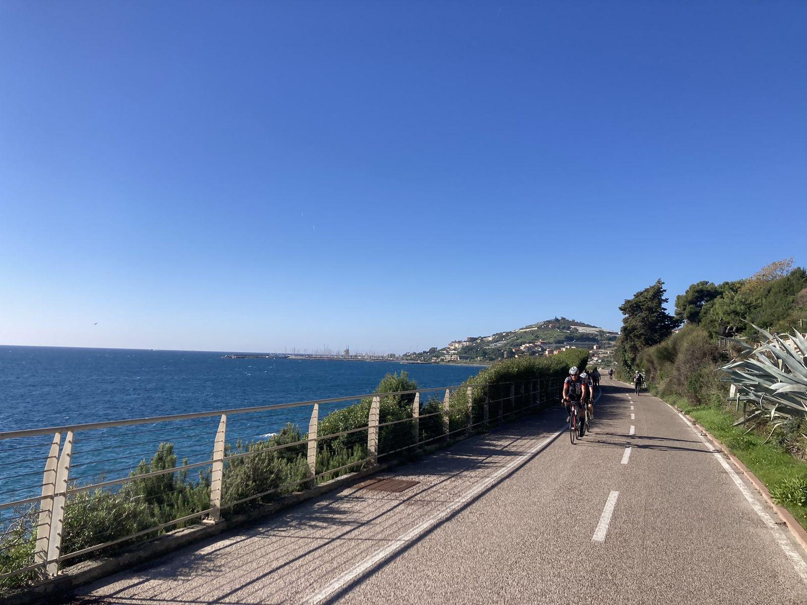Pista Ciclabile aan de Ligurische kust